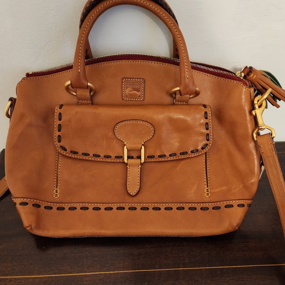 Camel colored Dooney Purse.